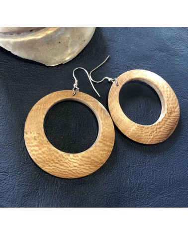 Boucles d'oreille forme lentille PLATANE MAILLÉ  / 41