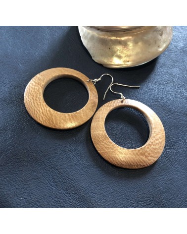 Boucles d'oreille forme lentille PLATANE MAILLÉ  / 41