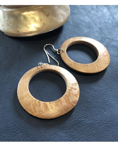 Boucles d'oreille forme lentille PLATANE MAILLÉ  / 41 Boucles d'oreille forme lentille PLATANE MAILLÉ  / 41