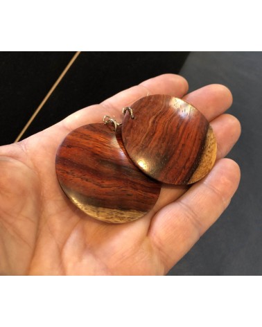 Boucles d'oreille forme lentille SANG DRAGON  / 56
