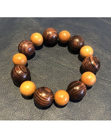 Bracelet perles Peroba  /  Bois de violette  12