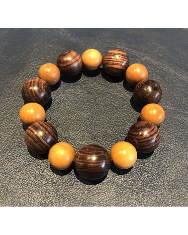 Bracelet perles Peroba  /  Bois de violette  12