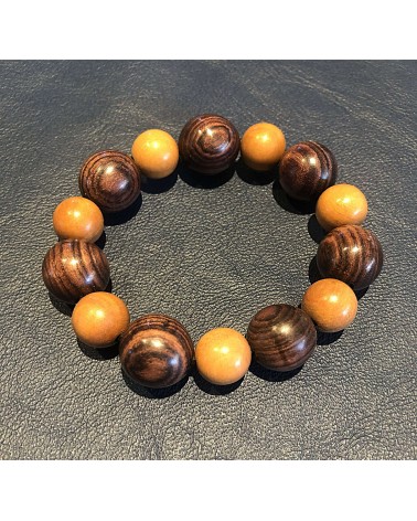 Bracelet perles Peroba  /  Bois de violette  12