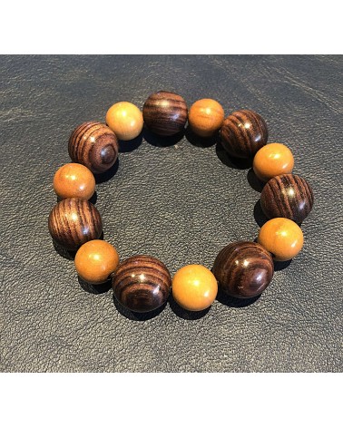 Bracelet perles Peroba  /  Bois de violette  12