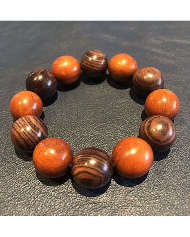 Bracelet perles Bois de violette /Pernambouc  15