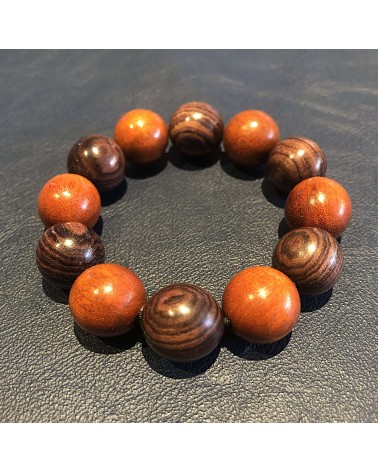 Bracelet perles Bois de violette /Pernambouc  15