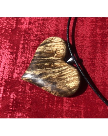 Collier Pendentif COEUR  TAMARIN  Loupe / 03