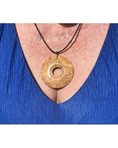 Collier Pendentif Loupe d'AMBOINE (broussin) / 01