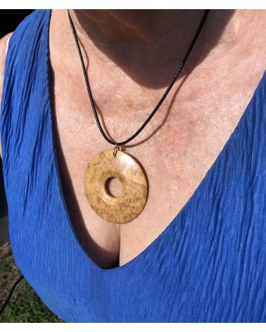 Collier Pendentif Loupe d'AMBOINE (broussin) / 01 Collier Pendentif Loupe d'AMBOINE (broussin) / 01