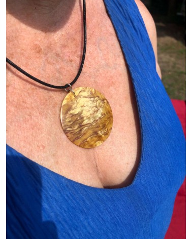 Collier Pendentif BOULEAU MADRÉ / 02
