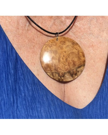 Collier Pendentif Loupe d'AMBOINE (broussin) / 04