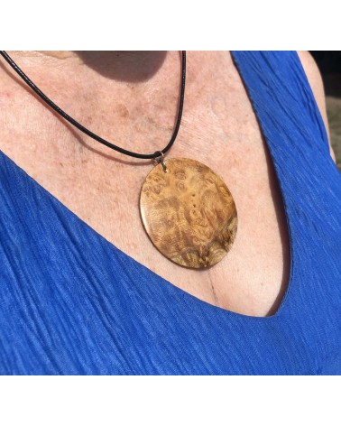 Collier Pendentif Loupe d'AMBOINE (broussin) / 04