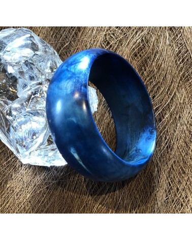 Bracelet en ERABLE échauffé  Stabilisé bleu  / 02 Bracelet en ERABLE échauffé  Stabilisé bleu  / 02