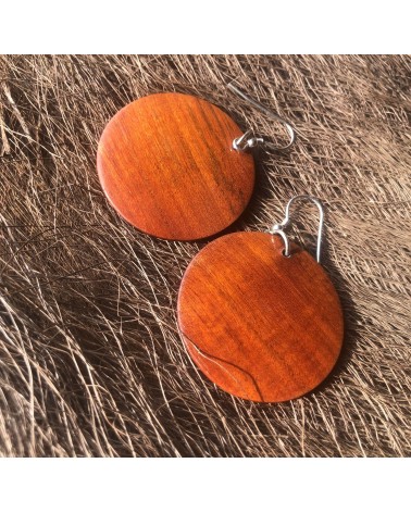 Boucles d'oreille forme lentille Pernambouc / 05