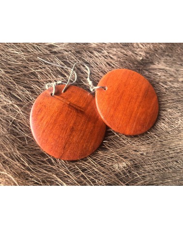 Boucles d'oreille forme lentille Pernambouc / 05