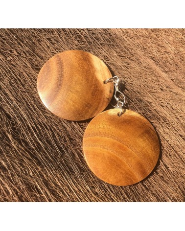 Boucles d'oreille forme lentille Murier / 06