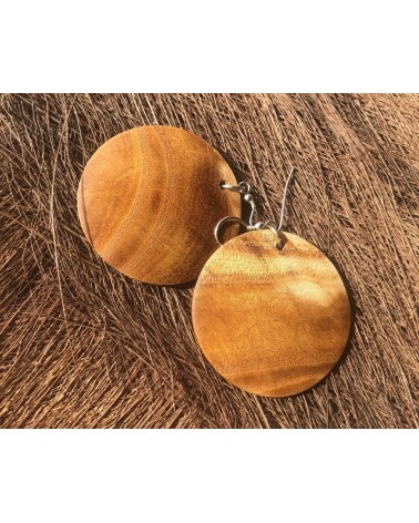 Boucles d'oreille forme lentille Murier / 06