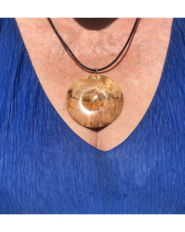 Collier Pendentif Loupe d'AMBOINE (broussin) / 07