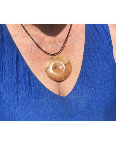 Collier Pendentif Loupe d'AMBOINE (broussin) / 07