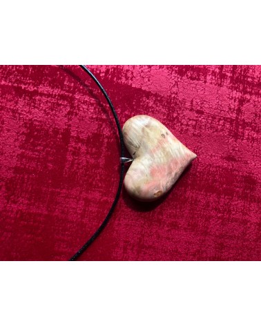 Collier Pendentif COEUR LOUPE D'ERABLE / 14