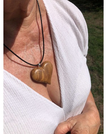 Collier Pendentif COEUR OLIVIER / 15
