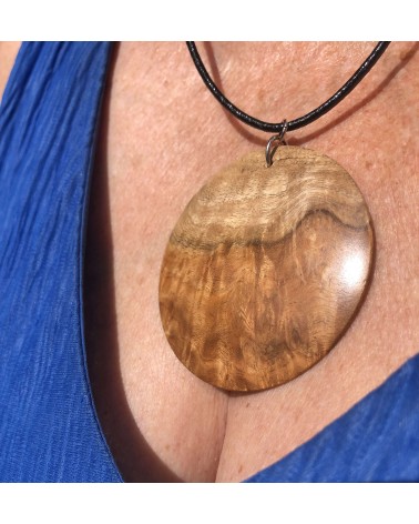 Collier Pendentif Loupe d'AMBOINE (broussin) / 16