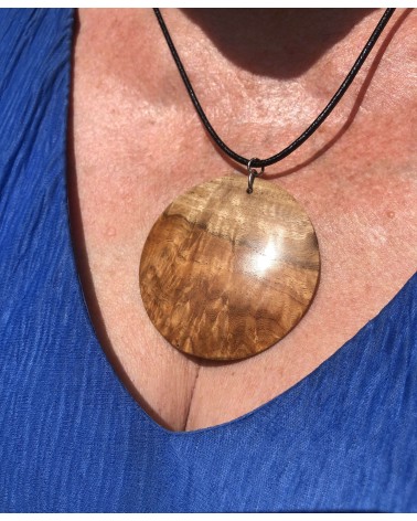 Collier Pendentif Loupe d'AMBOINE (broussin) / 16