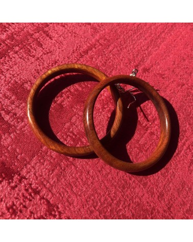 Boucles d'oreille Créoles en PERNAMBOUC / 15