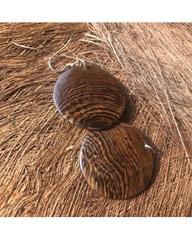 Boucles d'oreille Lentille en CASSIA DU SIAM / 26