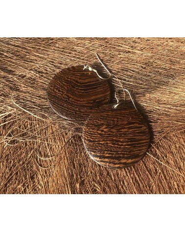 Boucles d'oreille Lentille en CASSIA DU SIAM / 26 Boucles d'oreille Lentille en CASSIA DU SIAM / 26